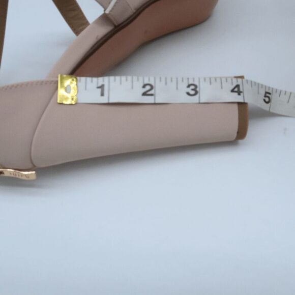 Idufu Blocked Platform Heels - 5 Inch Thick, 1.3 Inch Platform, Zipper Back Wome - Picture 5 of 7